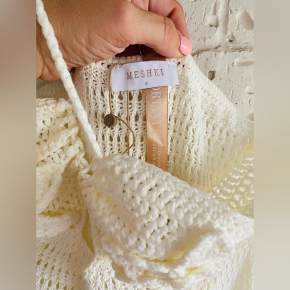 NWT Meshki Kayla Floral Crochet Maxi Dress medium - Picture 10 of 14